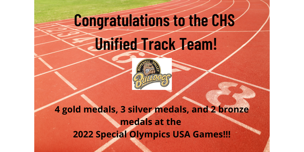 CHS Unified Track Team Congratulations Picture