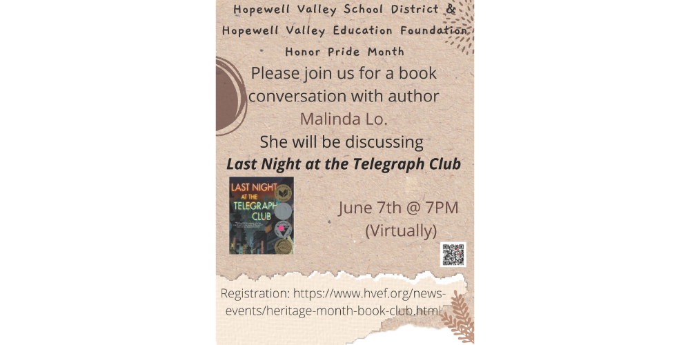 Flyer for Book Talk with Malinda Lo