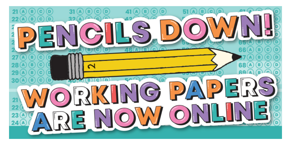 Working Papers Are Now Online