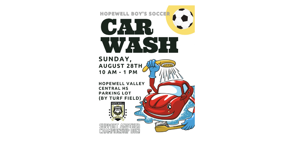 Flyer for CHS Boys Soccer Car Wash