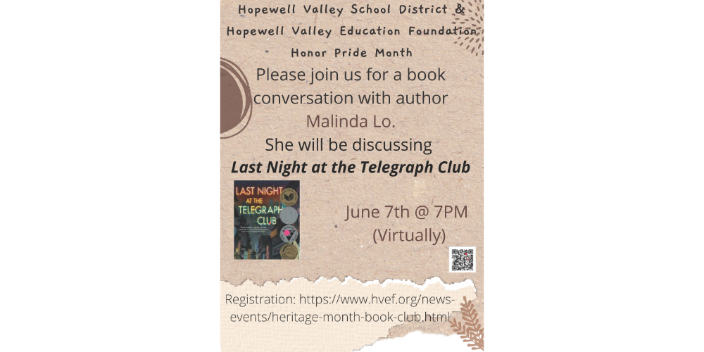 Flyer for Book Talk with Malinda Lo