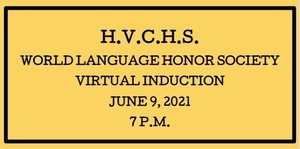 World Language Honor Society Virtual Induction