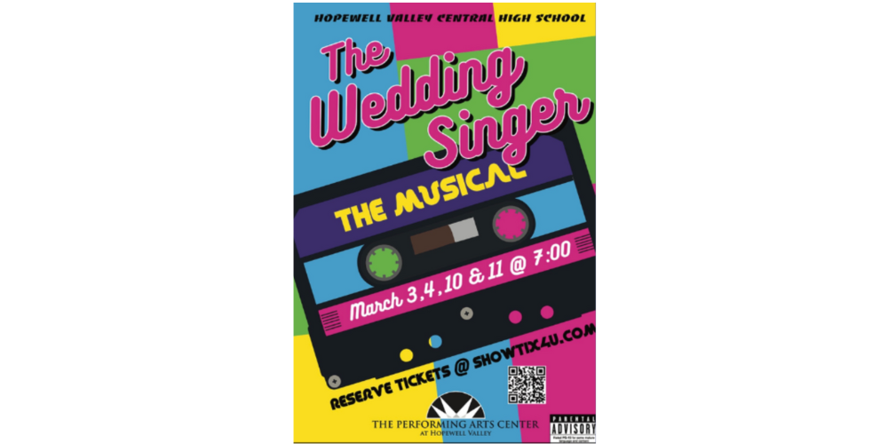 Flyer for the CHS play The Wedding Singer